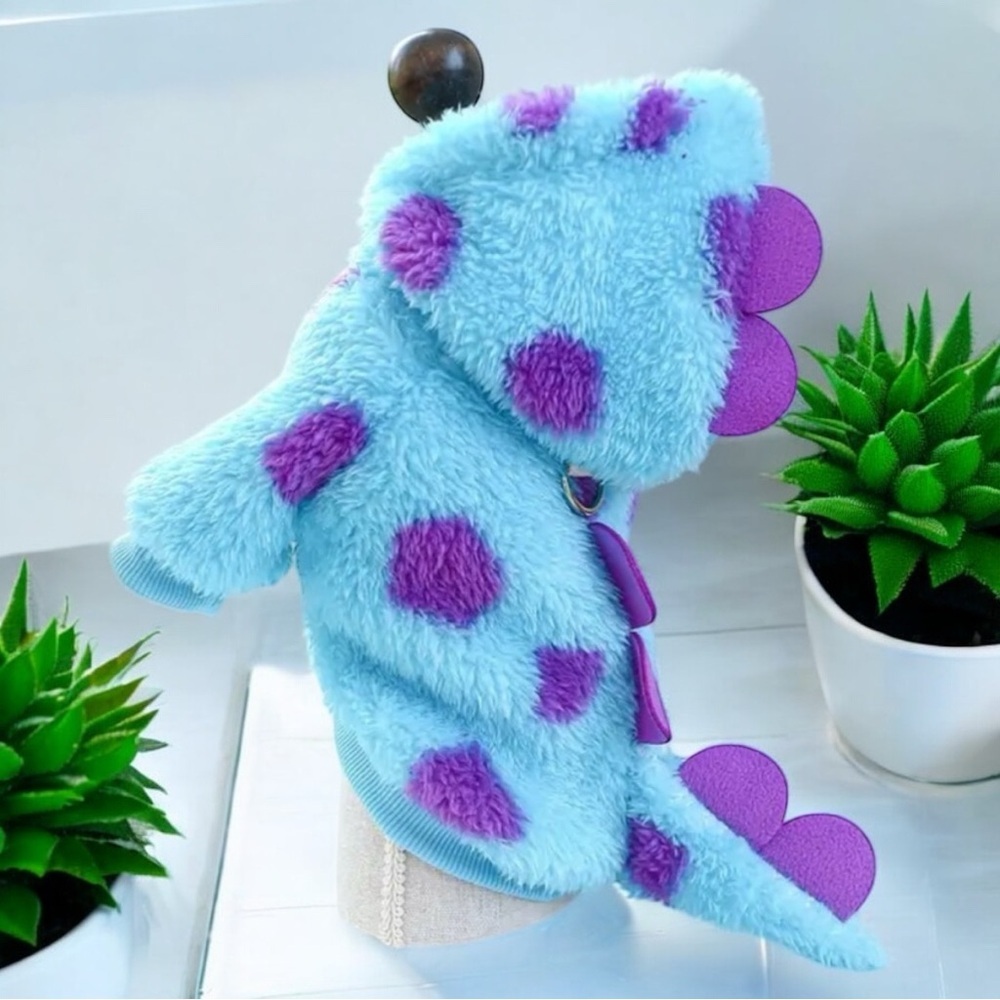 Cute Dinosaur Shaped Pet Hoodie Size XL - Picture 2 of 6